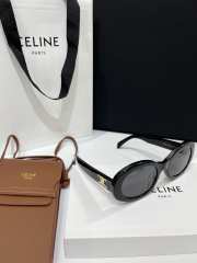 Uubags Celine Triomphe 01 sunglasses in Acetate Black - 4
