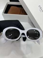 Uubags Celine Triomphe 01 sunglasses in Acetate White - 6