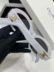 Uubags Celine Triomphe 01 sunglasses in Acetate White - 3
