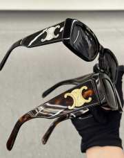 Uubags Celine Triomphe XL 01 Sunglasses in Acetate Red Havana - 6