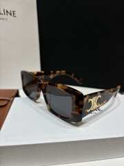 Uubags Celine Triomphe XL 01 Sunglasses in Acetate Red Havana - 5