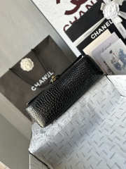 Uubags Chanel Vintage Crocodile Medium Double Flap Bag In Black 19.5x32x10cm - 2