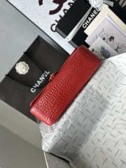 Uubags Chanel Vintage Crocodile Medium Double Flap Bag In Red 19.5x32x10cm - 6