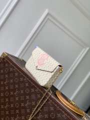 Uubags Louis Vuitton M29471 Pochette Félicie Bag In Banana Yellow With LV Stamp Pattern 21x12x3cm - 6