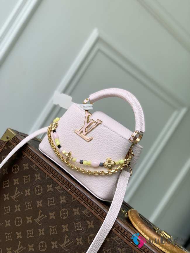 Uubags Louis Vuitton M29500 Capucines Mini Bag In Light Bliss 13.6x21x8cm - 1