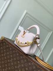 Uubags Louis Vuitton M29500 Capucines Mini Bag In Light Bliss 13.6x21x8cm - 3