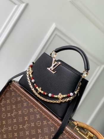 Uubags Louis Vuitton M28455 New Capucines BB Bag In Black 27x19x9cm