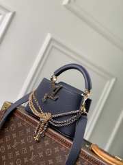 Uubags Louis Vuitton M28203 Capucines MM Why Knot Bag In Black 21x14x8cm - 1