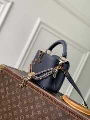 Uubags Louis Vuitton M28203 Capucines MM Why Knot Bag In Black 21x14x8cm - 3