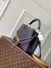 Uubags Louis Vuitton M28203 Capucines BB Why Knot Bag In Black 27x19x9cm - 5
