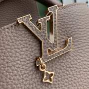 Uubags Louis Vuitton M28203 Capucines MM Why Knot Bag In Dark Clay 21x14x8cm - 3