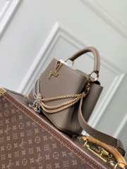 Uubags Louis Vuitton M28203 Capucines BB Why Knot Bag In Dark Clay 27x19x9cm - 5