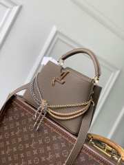 Uubags Louis Vuitton M28203 Capucines BB Why Knot Bag In Dark Clay 27x19x9cm - 1