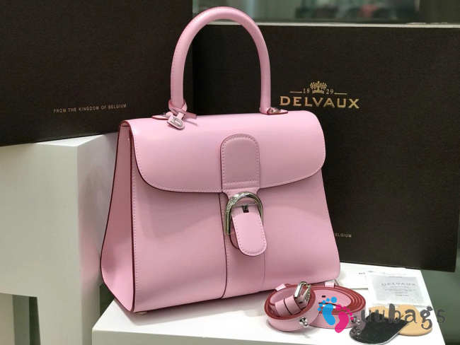 Uubags Delvaux Brillant MM Bag In Orchid 28cm - 1