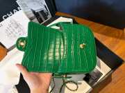 Uubags Chanel Clutch In Crocodile Embossed Calfskin & Gold-Tone Metal Green 14.5x19.5x5cm - 2
