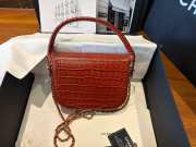 Uubags Chanel Clutch In Crocodile Embossed Calfskin & Gold-Tone Metal Burgundy 14.5x19.5x5cm - 5