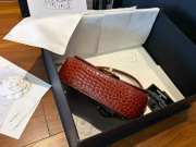 Uubags Chanel Clutch In Crocodile Embossed Calfskin & Gold-Tone Metal Burgundy 14.5x19.5x5cm - 6