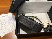 Uubags Chanel Clutch In Crocodile Embossed Calfskin & Gold-Tone Metal Grey 14.5x19.5x5cm - 5