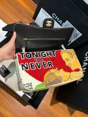 Uubags Chanel Maxi Flap Bag Sequins & Gold-Tone Metal In Red & Multicolor 19.5x32x10cm - 5