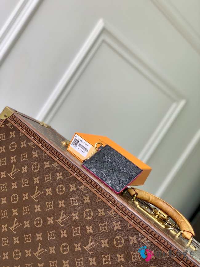 Uubags Louis Vuitton M28994 Charms Card Holder In Black 10.2x7.3x0.3cm - 1