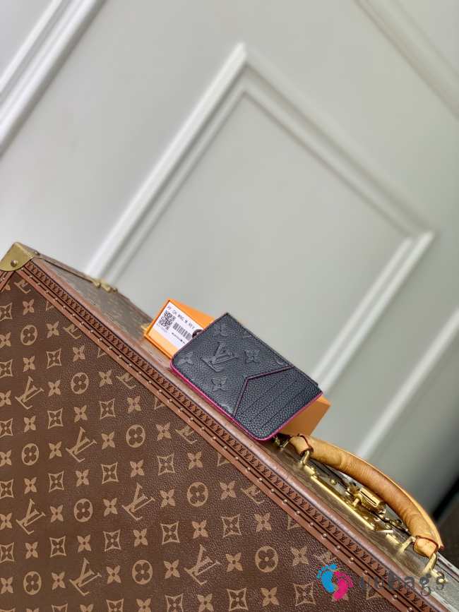 Uubags Louis Vuitton M28984 Romy Card Holder In Black 12x8x0.8cm - 1