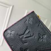 Uubags Louis Vuitton M28984 Romy Card Holder In Black 12x8x0.8cm - 2