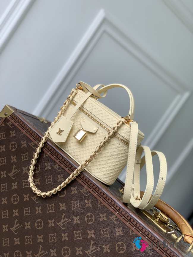 Uubags Louis Vuitton M29051 Vanity Chain Pouch In Banana Yellow Calfskin 19x11.5x6.5cm - 1