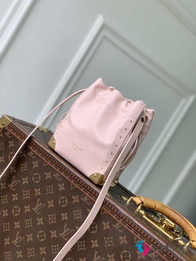 Uubags Louis Vuitton M2A067 Nano Noé Trunk Bag In Rose Petal Calfskin 15x17x8cm - 1