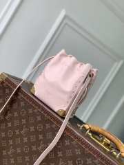 Uubags Louis Vuitton M2A067 Nano Noé Trunk Bag In Rose Petal Calfskin 15x17x8cm - 1