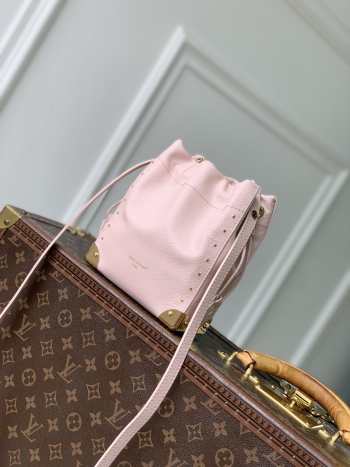 Uubags Louis Vuitton M2A067 Nano Noé Trunk Bag In Rose Petal Calfskin 15x17x8cm