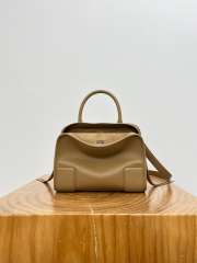 Uubags Loewe small Amazona 180 bag in suede mocha 24.5x18.5x10cm - 1