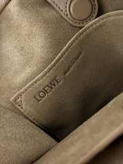 Uubags Loewe small Amazona 180 bag in suede mocha 24.5x18.5x10cm - 3