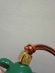 Uubags Loewe Lucky Puzz Charm In Tan/Dark Green - 5