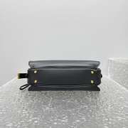 Uubags Balenciaga Le 7 Shoulder Bag Medium in Black Smooth Calfskin 26x13.5x10cm - 2