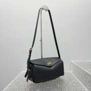 Uubags Balenciaga Le 7 Shoulder Bag Medium in Black Smooth Calfskin 26x13.5x10cm - 6