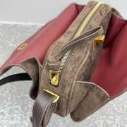 Uubags Balenciaga Le 7 Shoulder Bag Medium In Moka Suede Calfskin 26x13.5x10cm - 6