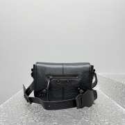 Uubags Balenciaga Le City Flap Messenger Bag Small In Black Arena Lambskin 27x17x10cm - 1