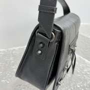 Uubags Balenciaga Le City Flap Messenger Bag Small In Black Arena Lambskin 27x17x10cm - 2