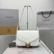 Uubags Balenciaga Clicca Bag Medium in White Snow 29x20x10cm - 1