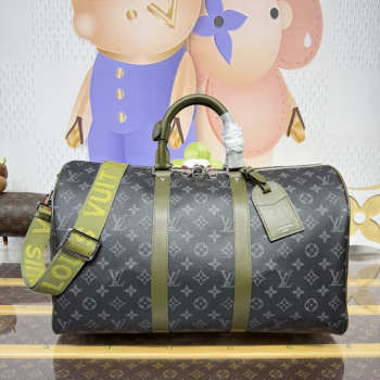 Uubags Louis Vuitton M28837 Keepall Bandoulière 45 Bag In Khaki Green 45x27x20cm