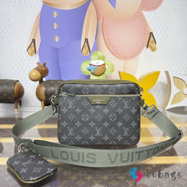 Uubags Louis Vuitton M28628 Trio Messenger In Khaki Green 25x18.5x7cm - 1