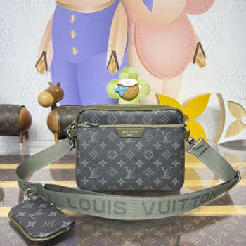 Uubags Louis Vuitton M28628 Trio Messenger In Khaki Green 25x18.5x7cm