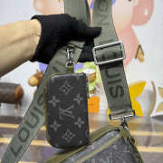Uubags Louis Vuitton M28628 Trio Messenger In Khaki Green 25x18.5x7cm - 3