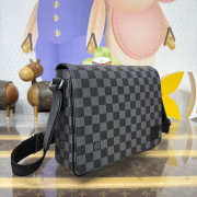 Uubags Louis Vuitton N42710 District PM Bag Damier Graphite Canvas Material 26x20x7cm - 6