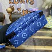 Uubags Louis Vuitton M82544 Alpha Wearable Wallet Monogram Shadow Cowhide Leather Blue 18.5x11x6.5cm - 4