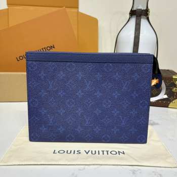 Uubags Louis Vuitton M30423 Pochette Voyage MM In Pacific Blue 27x21x6cm