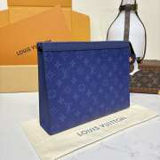 Uubags Louis Vuitton M30423 Pochette Voyage MM In Pacific Blue 27x21x6cm - 5