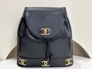 Uubags Chanel Vintage Backpack Caviar With Golden Hardware Logo 31x11x39cm - 1