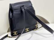 Uubags Chanel Vintage Backpack Caviar With Golden Hardware Logo 31x11x39cm - 4