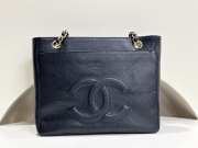 Uubags Chanel Black CC Caviar Front Pocket Shoulder Bag 26x10.5x22cm - 3
